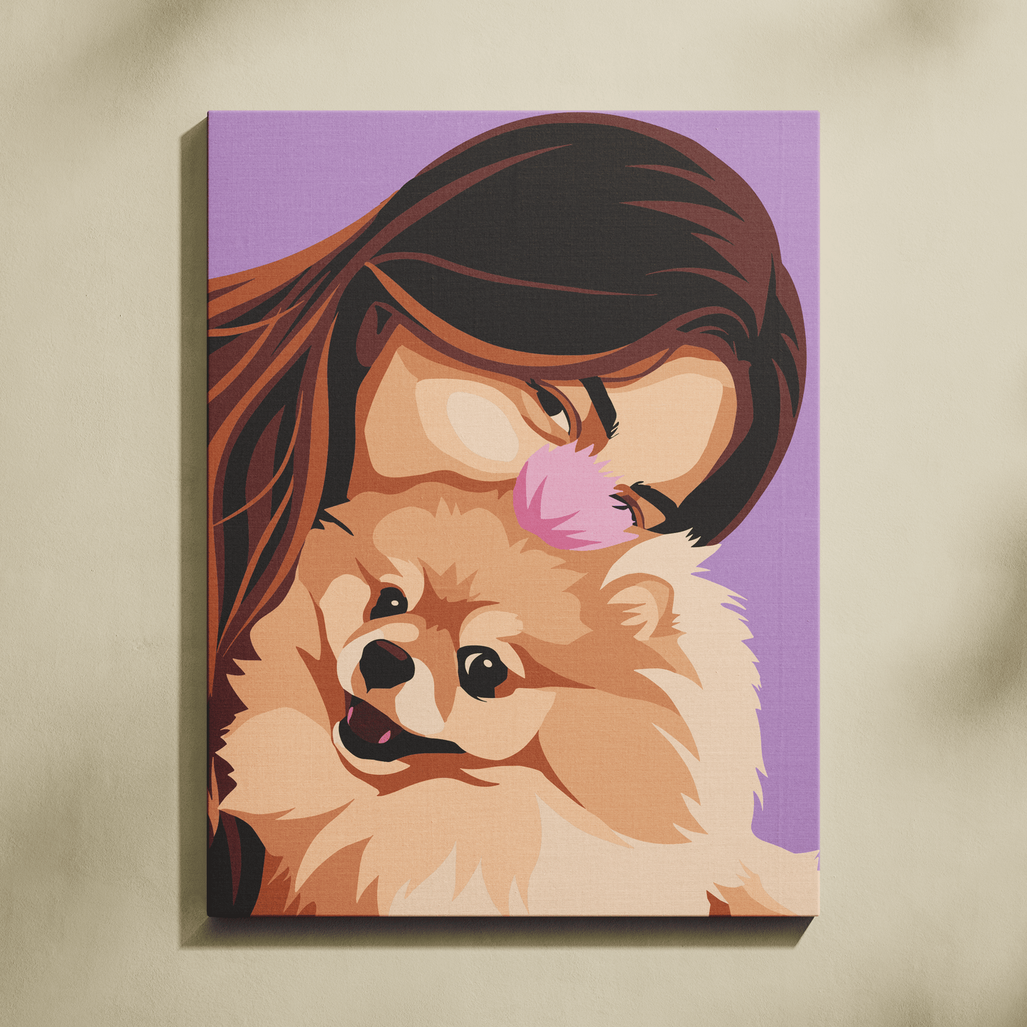 Kişiye Özel Sadık Dostunuz ile Sayılarla Boyama Seti 35x45 cm