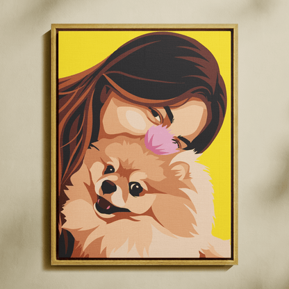Kişiye Özel Sadık Dostunuz ile Sayılarla Boyama Seti 35x45 cm