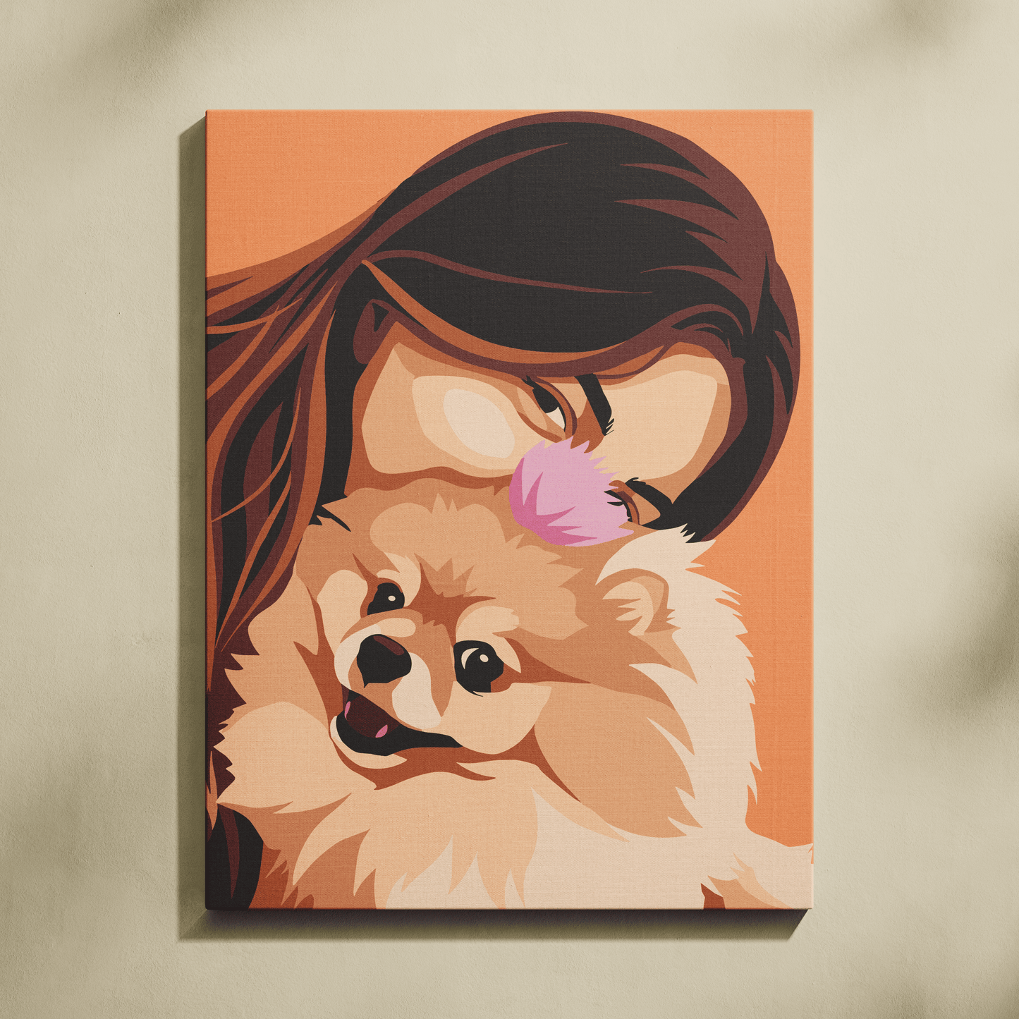 Kişiye Özel Sadık Dostunuz ile Sayılarla Boyama Seti 35x45 cm
