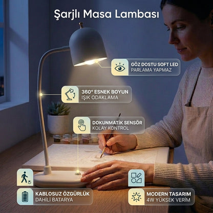 Masa Lambası Şarjlı