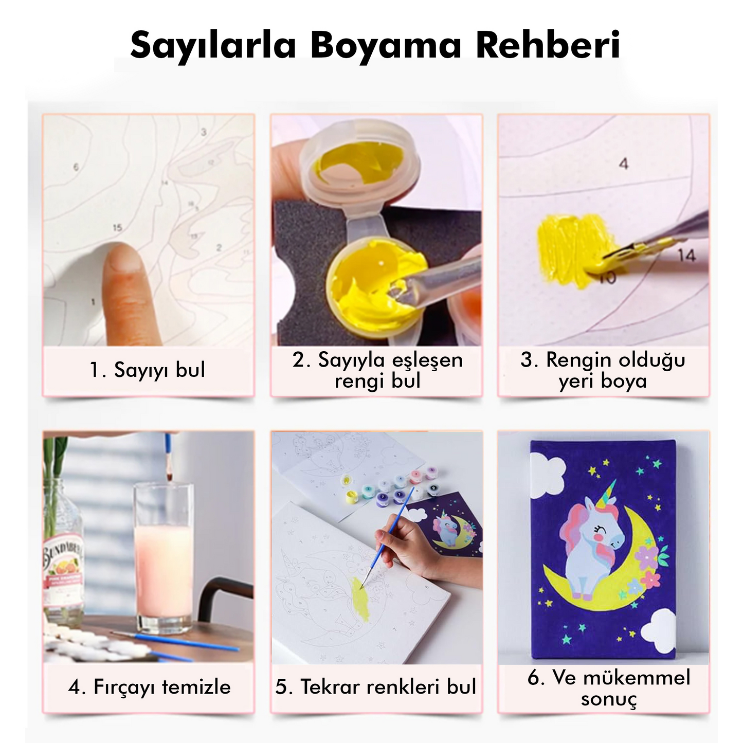 Neşeli Penguen Sayılarla Boyama Seti 35x45 cm