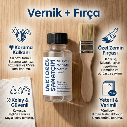 Vernik + Fırça